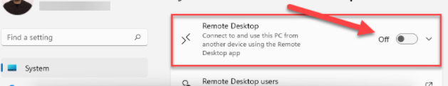 windows11正式版怎么启用远程桌面RDP