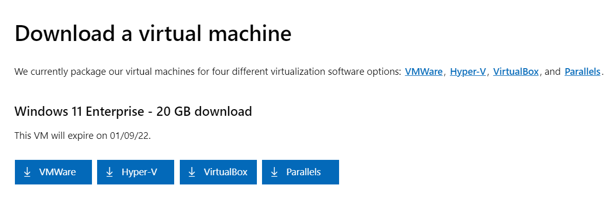 微软为 VMWare、Hyper-V 等虚拟机推出 Win11 企业版镜像