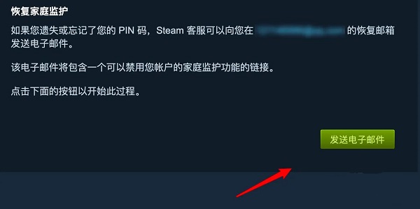 steam家庭监护pin码忘了怎么办