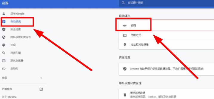 谷歌浏览器怎么使用检查密码功能