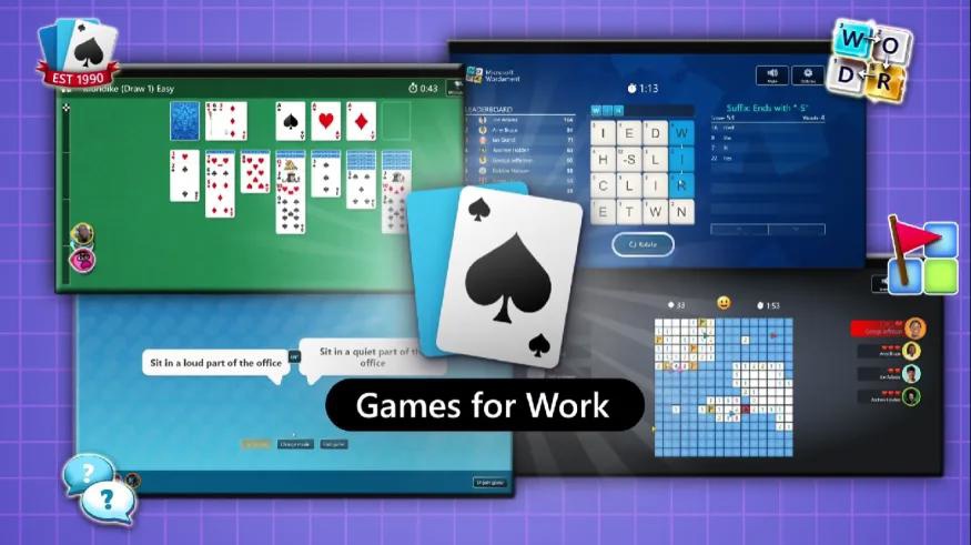 微软 Teams 支持玩《纸牌》《扫雷》等工作类休闲游戏