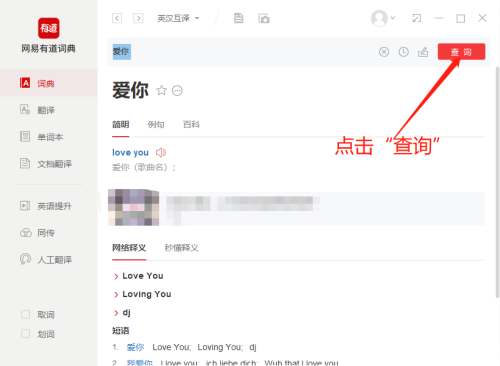 有道词典如何查询单词