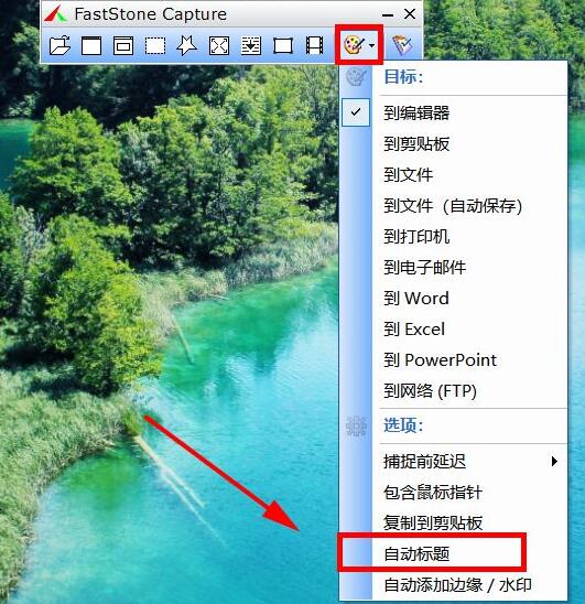 FastStone Capture怎么设置自动标题
