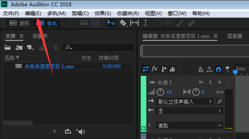 Audition怎么启用开始回放或录制时自动滚屏