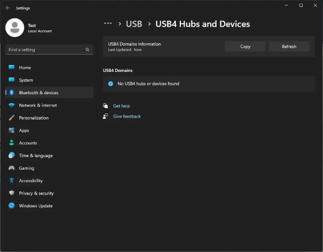 Windows 11 Build 25314 预览版中如何启用 USB4 专用设置页面