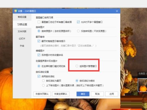 2345看图王怎么设置双击打开图片管理
