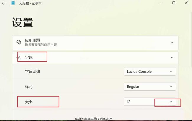 Win11怎么更改记事本字体大小