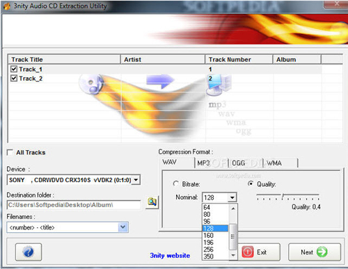 3nity Audio CD Extractor
