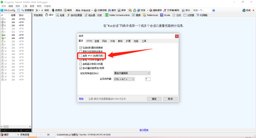 Fiddler怎么启用IPV6