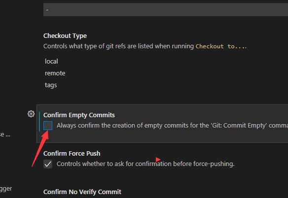 VSCode怎么关闭确认空提交