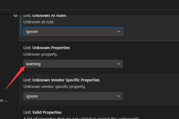 VScode怎么设置未知属性为错误