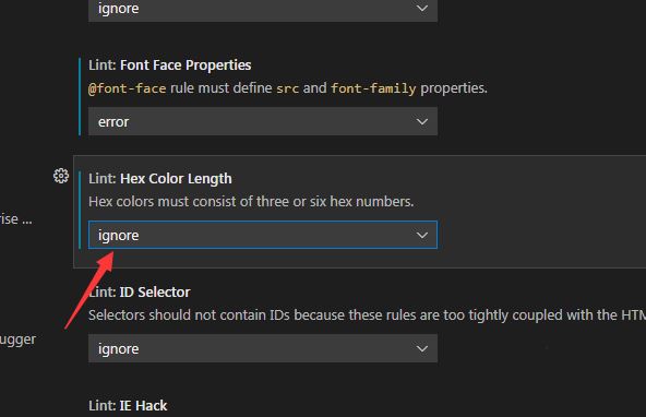 VSCode怎么设置六边形颜色长度错误