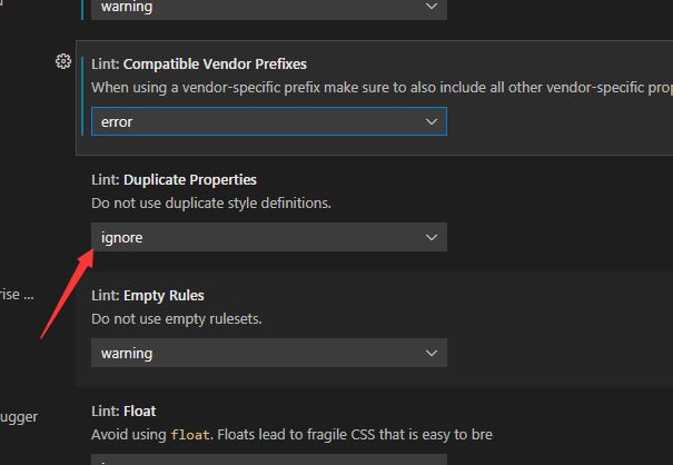 VScode怎么设置重复属性错误