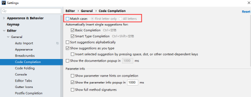 IntelliJ IDEA怎么关闭匹配大小写