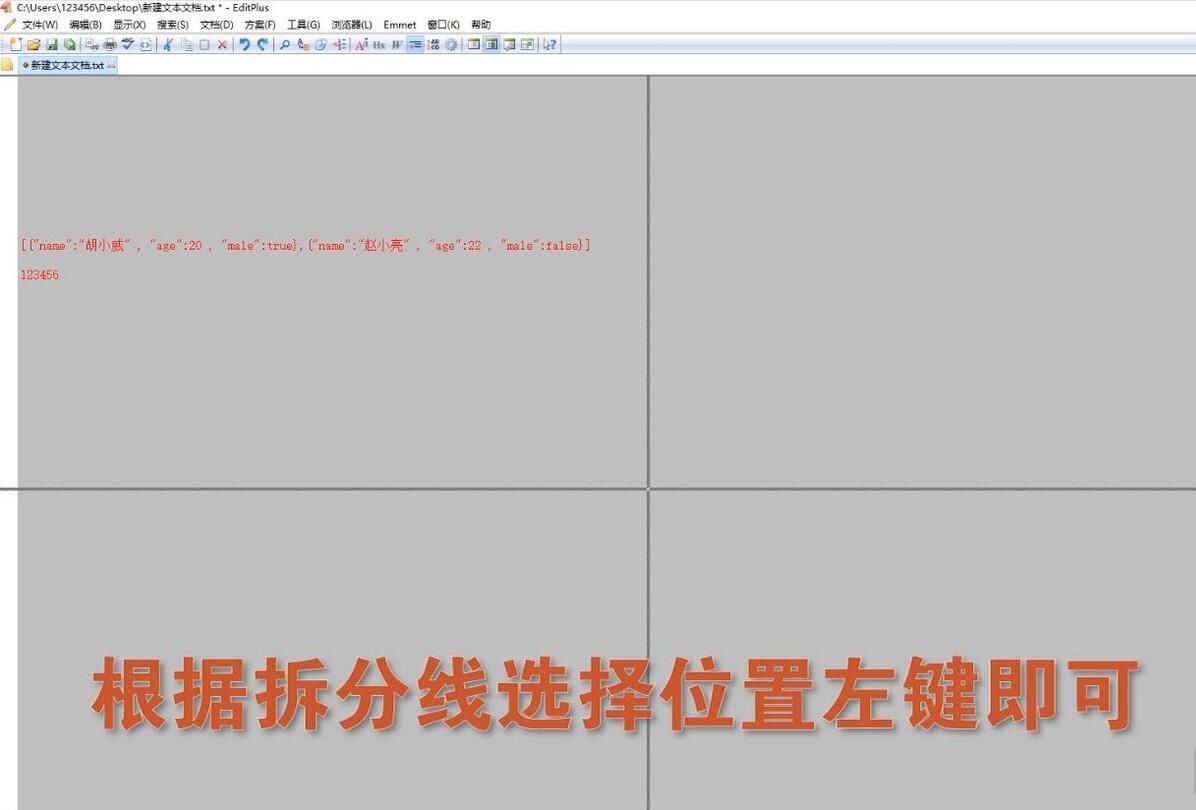 EditPlus怎么拆分显示窗口