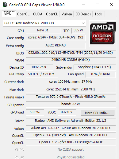 GPU Caps Viewer