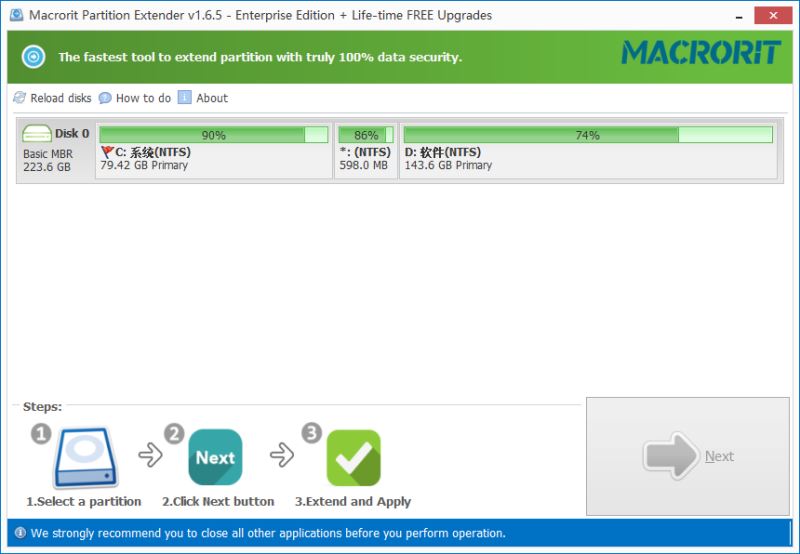 Macrorit Partition Extender