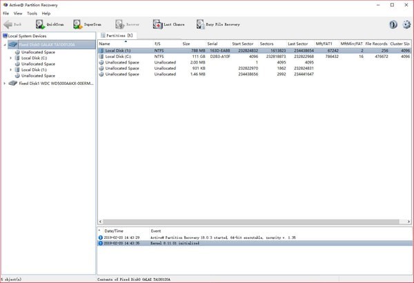 Active Partition Recovery