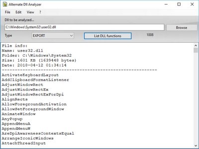 Alternate DLL Analyzer