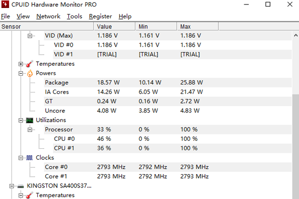 CPUID HWMonitor Pro