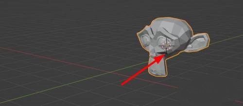 Blender怎么把游标定位到物体的位置