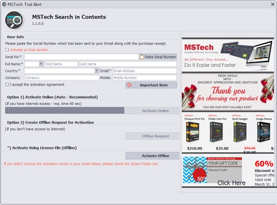 MSTech Search in Contents