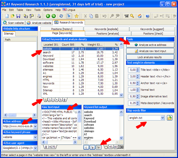 A1 Keyword Research