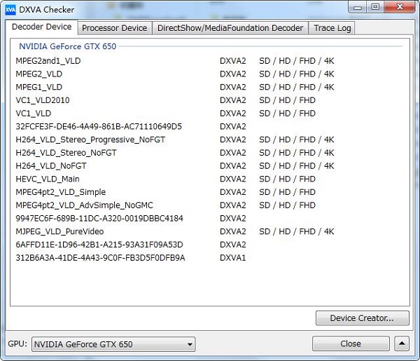 DXVA Checker