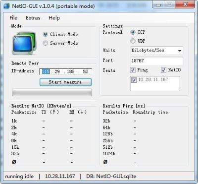 NetIO-GUI