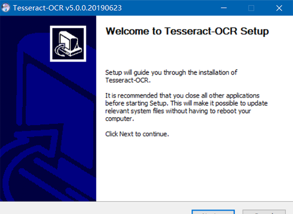 Tesseract OCR