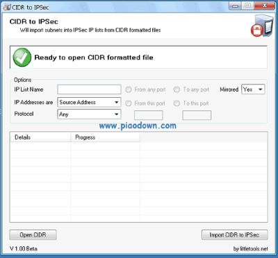 CIDR to IPSec