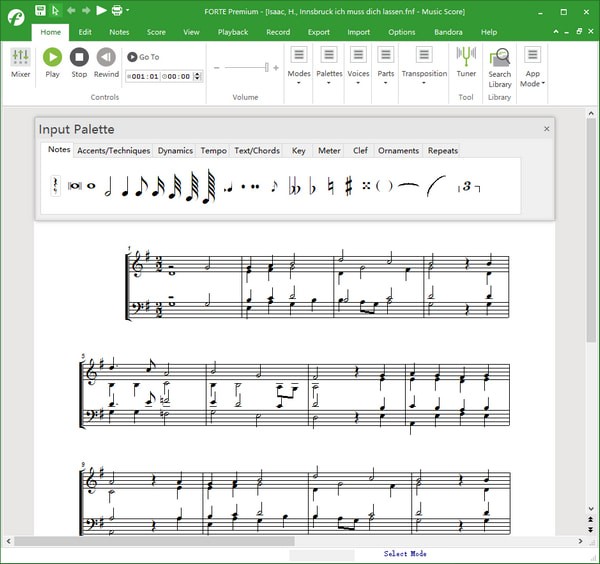 Forte Notation FORTE