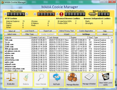 MAXA Cookie Manager