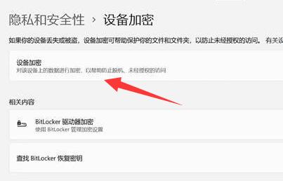 Win11怎么对设备进行加密