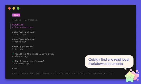 Glow markdown阅读器