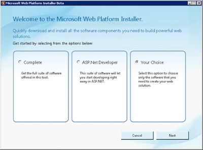 Microsoft Web Platform Installer